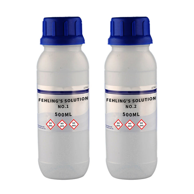 Set of 2 Fehling's Solutions No. 1 & No. 2 Lane & Eynon Modification 500ML