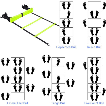 Flat Adjustable Speed Agility Ladder