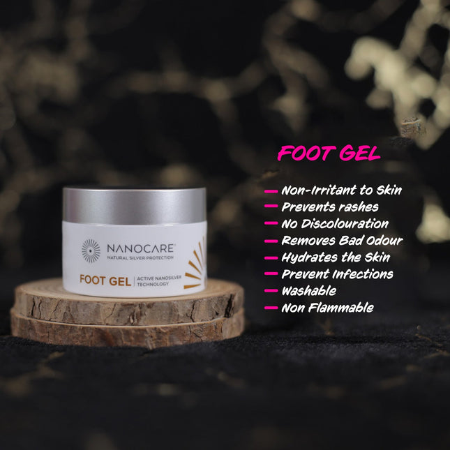 Nanocare Foot Gel | 50g | 100% Natural, Plant-Based and Biodegradable Ingredients