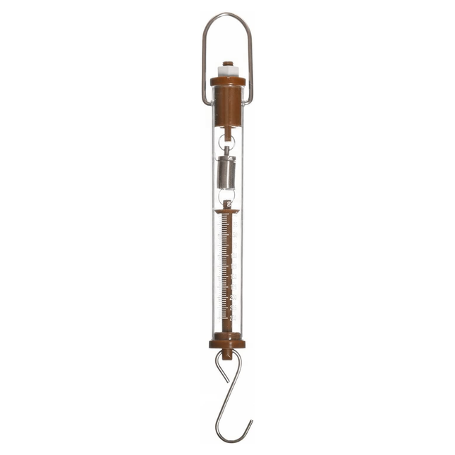 Force Meter Tubular Balance 1000g/10N Brown Tubular Spring Scale