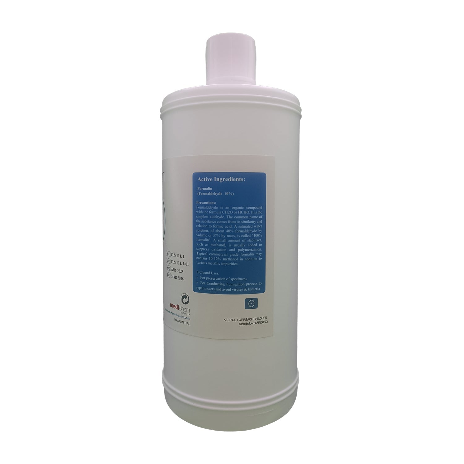 1000ml Formalin Solution 10% Formaldehyde for External Use Only ...