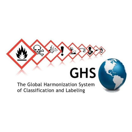 Set of 50 GHS & CLP Corrosive Labels