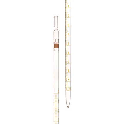 Pack of 2 | Heavy-Duty Borosilicate 3.3 Glass Measuring Pipette