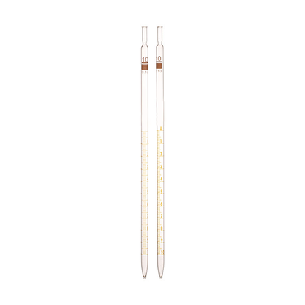 Pack of 2 | Heavy-Duty Borosilicate 3.3 Glass Measuring Pipette