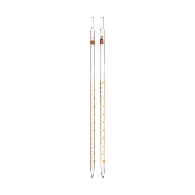 Pack of 2 | Heavy-Duty Borosilicate 3.3 Glass Measuring Pipette