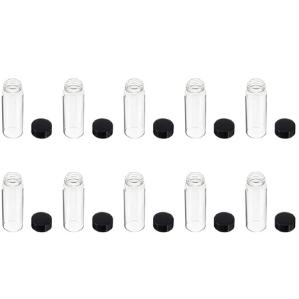 10pcs of 30ml Glass Sample Vials with Screw Cap