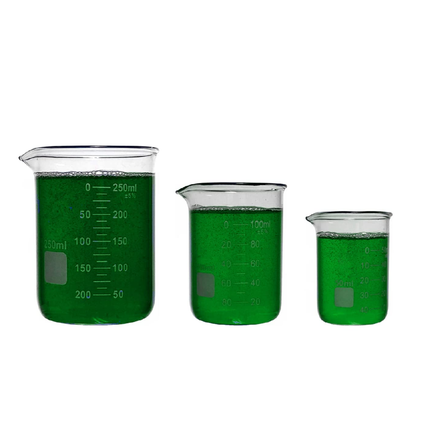 Set of 3 Glassware Heavy Duty Glass Beaker