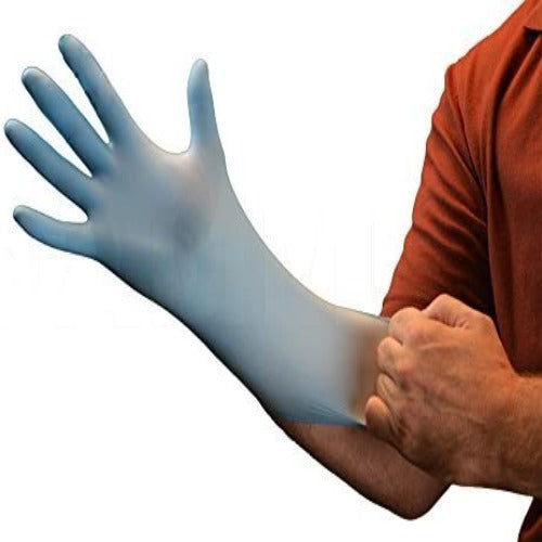 Blue Nitrile Gloves, Medium 100 Pcs