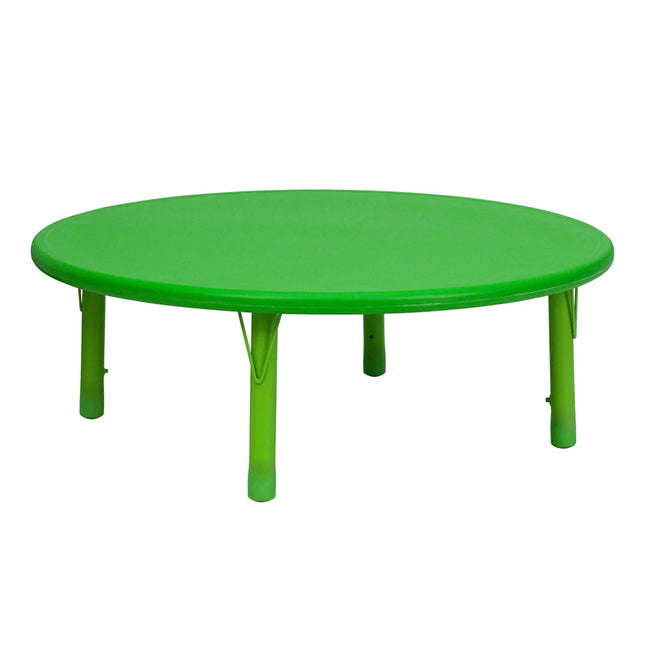 45" Round Plastic Height Adjustable Activity Table