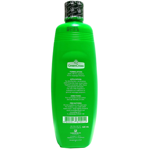 Green Cross Isopropyl Alcohol 70% Solution 500mL