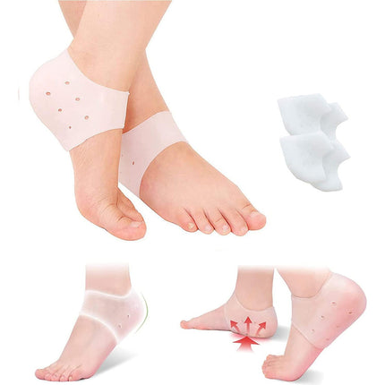 Set of 2 Pairs | Heel Protector | Gel Heel Cushion Silicone