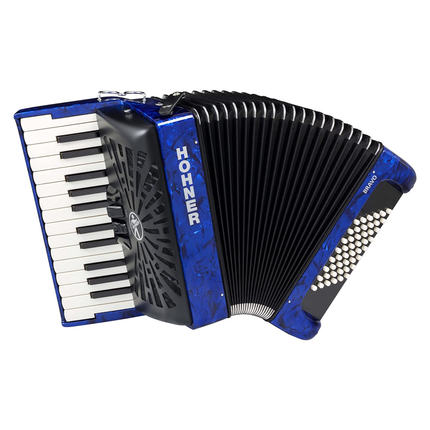 HOHNER PIANO ACCORDONS BRAVO II 48 BLUE A16542 SILENTKEY chromatic piano accordion