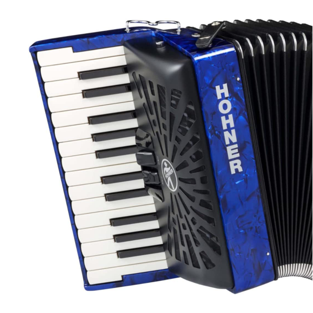 HOHNER PIANO ACCORDONS BRAVO II 48 BLUE A16542 SILENTKEY chromatic piano accordion