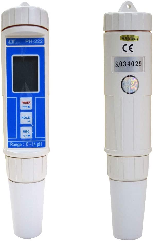 pH Meter(Range 0~14pH) for Soil Measurements in Agriculture, Swimming Pools, Environmental Remediation