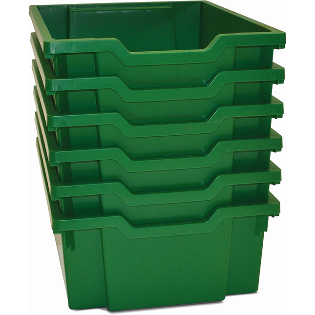 Industrial & Utility Bins Pack of 6 (Grass Green Color)