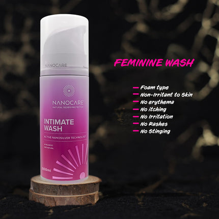 NanoCare Intimate Wash | 100ml | 100% Natural, Plant-Based and Biodegradable Ingredients