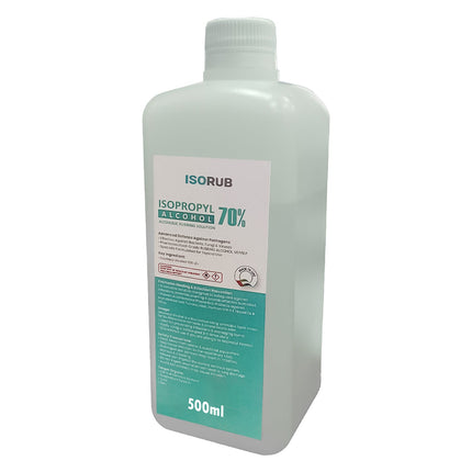 Isopropyl Alcohol 70% Solution | 500ML | Pharmaceutical-Grade Rubbing Alcohol