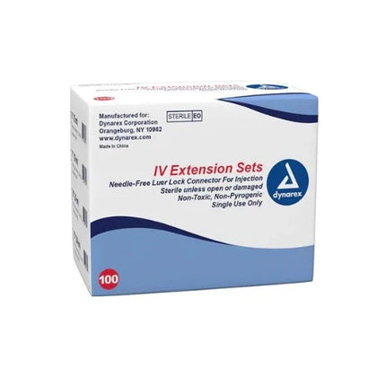 Dynarex Corporation IV Extension Set Needle-Free 8"