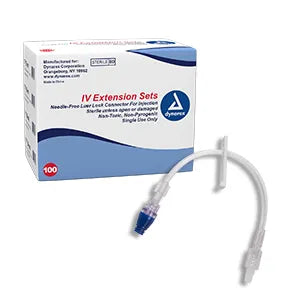 Dynarex Corporation IV Extension Set Needle-Free 8"