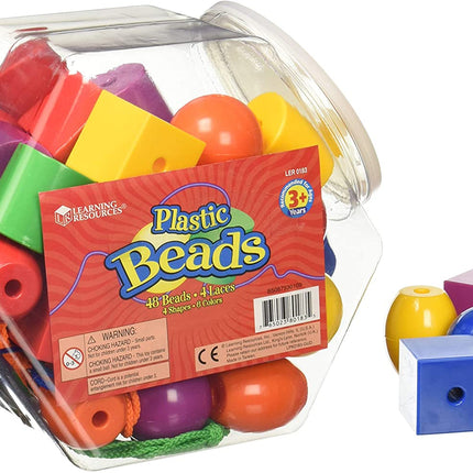 Learning Resources Plastic Lacing Beads