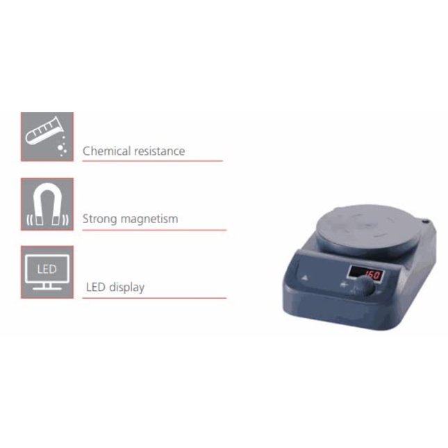 Precision Circular-top LED Digital Magnetic Stirrer