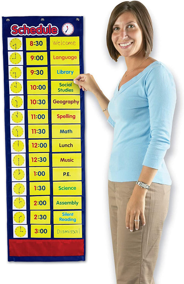 Learning Resources Daily Schedule Pocket Chart