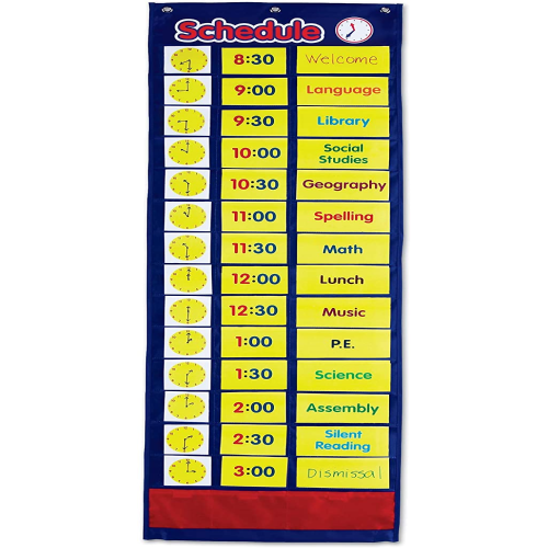 Learning Resources Daily Schedule Pocket Chart