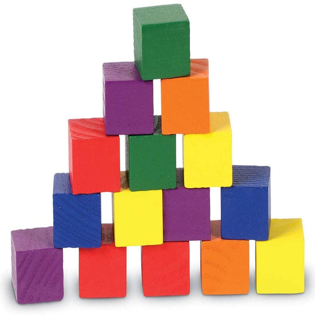 Learning Resources Wooden Color Cubes, Set of 100