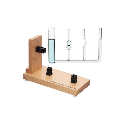 Liquid Level Apparatus | Four Glass Tubes with Different Shapes & Cross-Sectional Areas