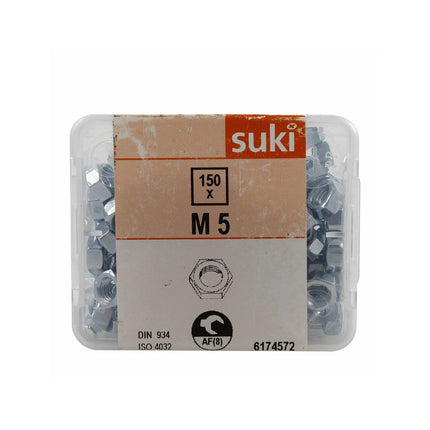 150-Piece Suki M5 Hex Nut Pack