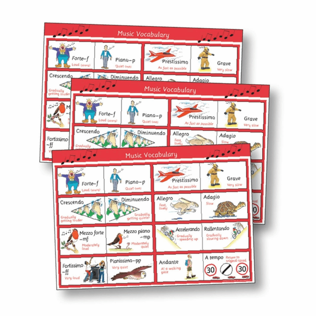 Music Vocabulary Deskmats & Poster