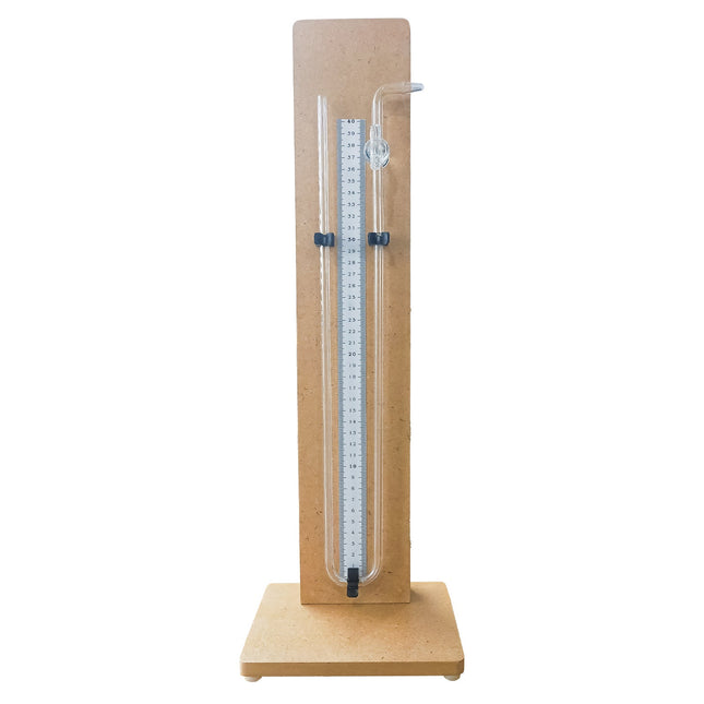 Manometer on Wooden Stand | 40cm Ruler