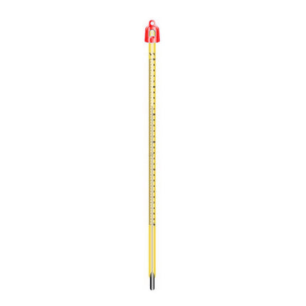 '-20℃ to 110℃ Glass Yellow Mercury Thermometer + Protective Case