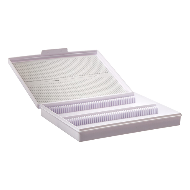 Deluxe Heavy Duty Polystyrene Microscope Slide Box