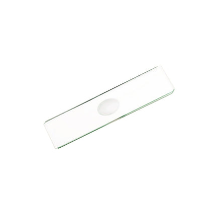 Pack of 50 | Clear Glass Microslides with Ground Edges and One Cavity | 1.5mm Thickness and 76x26mm Dimensions