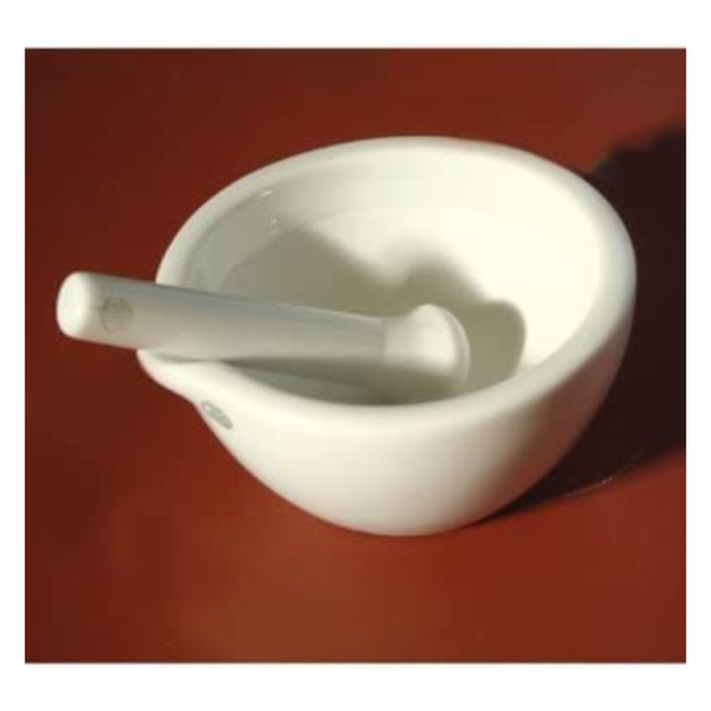 Mortar & pestle porcelain 50ml