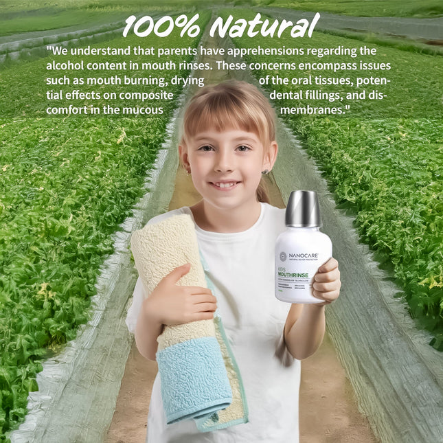 Nanocare Kids Mouth Rinse | 300ml | 100% Natural, Plant-Based and Biodegradable Ingredients