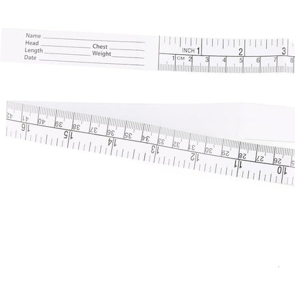 1 Meter | 40" Paper Tape Measure | Disposable Pack of 50