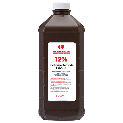 Pack of 12% Hydrogen Peroxide Solution 500ml