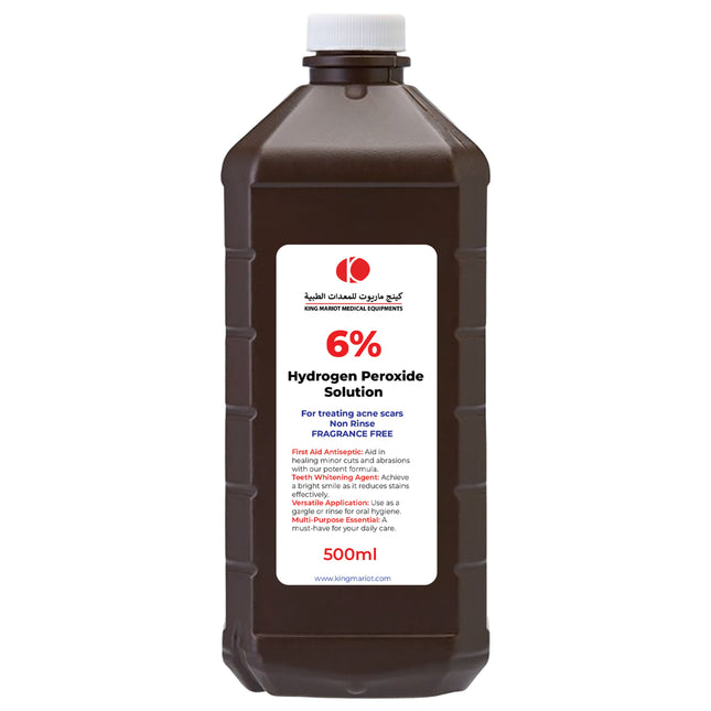 Pack of 6% Hydrogen Peroxide Solution 500ml