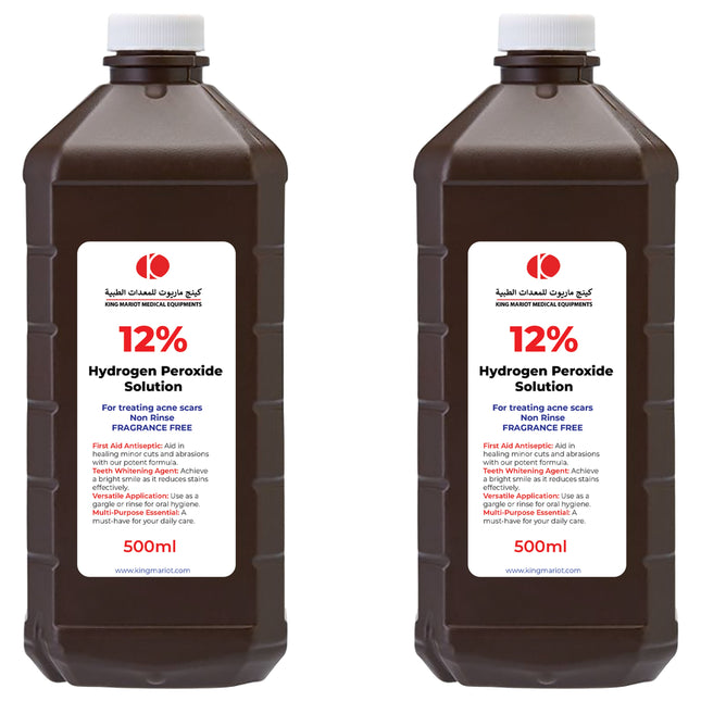 Pack of 12% Hydrogen Peroxide Solution 500ml