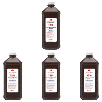 Pack of 12% Hydrogen Peroxide Solution 500ml