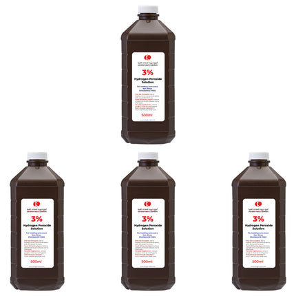 Pack of 3% Hydrogen Peroxide Solution 500ml