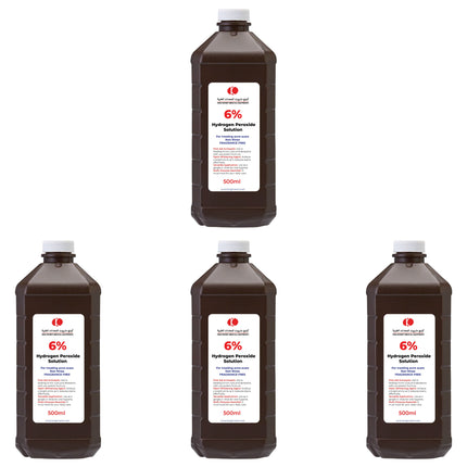 Pack of 6% Hydrogen Peroxide Solution 500ml