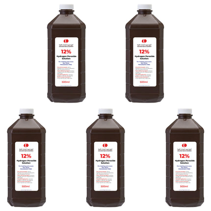 Pack of 12% Hydrogen Peroxide Solution 500ml