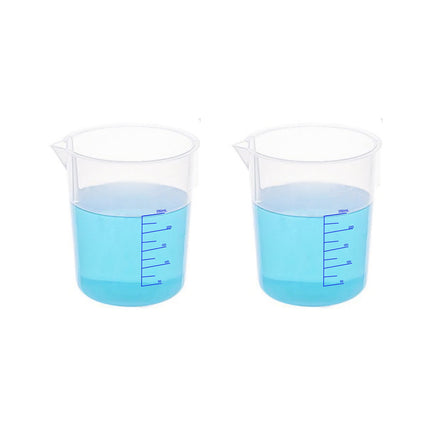 Plastic Beaker | 250ML Capacity | Blue Graduated