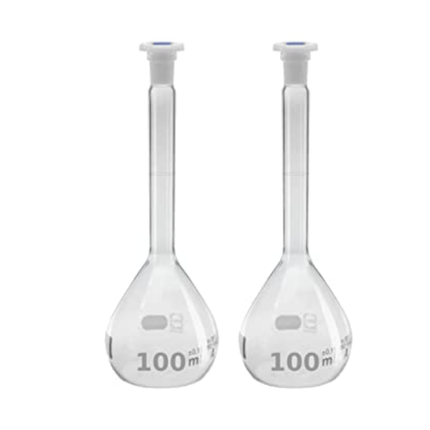 Pack of 2 Volumetric Flask 100ml