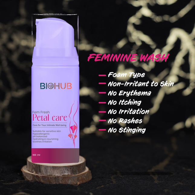 BIOHUB Petal Care | 100ml | Fem Fresh | 100% Natural, Plant-Based and Biodegradable Ingredients