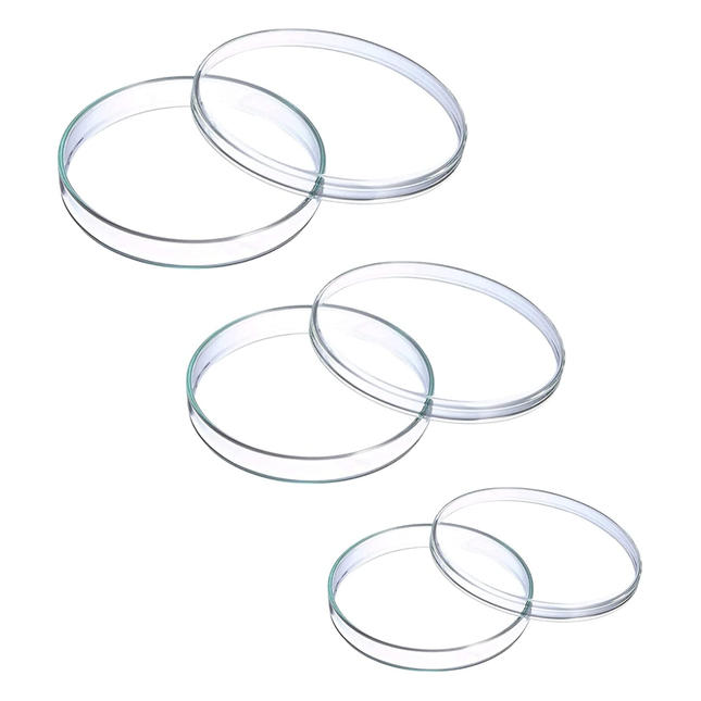 Set of 3 Heavy Duty Borosilicate Petri Dish