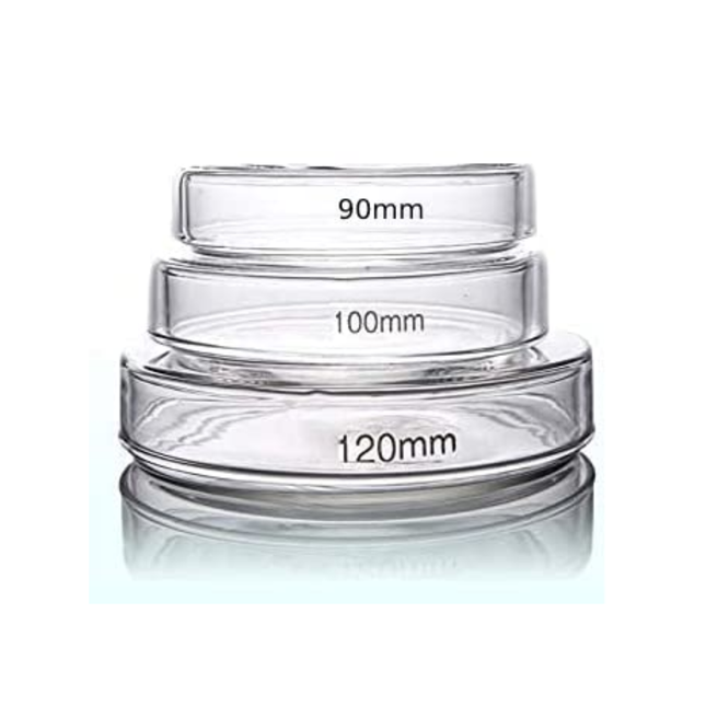 Set of 3 Heavy Duty Borosilicate Petri Dish